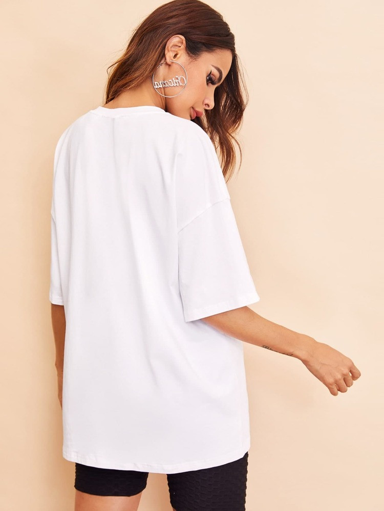 SHEIN Drop Shoulder Solid Top | SHEIN