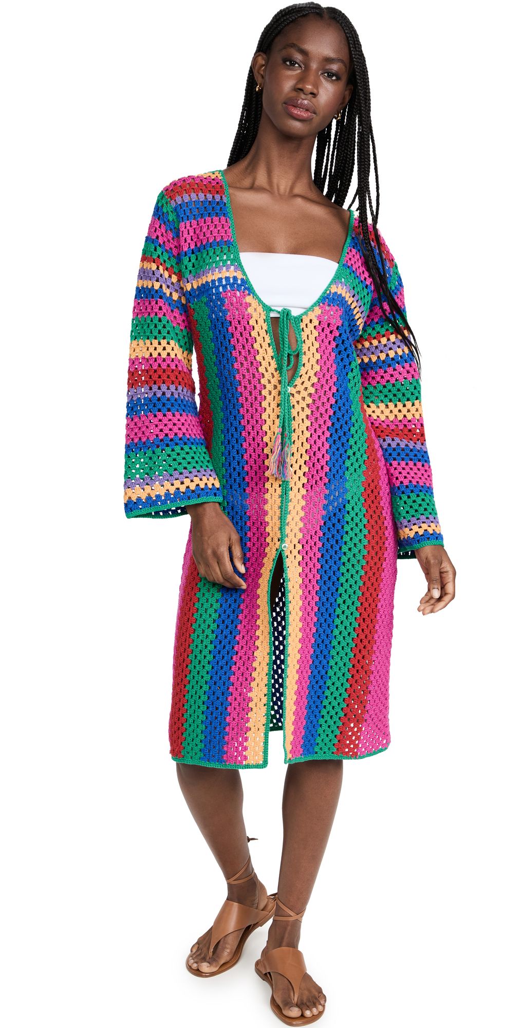Bruna's Stripes Crochet Cover Up | Shopbop