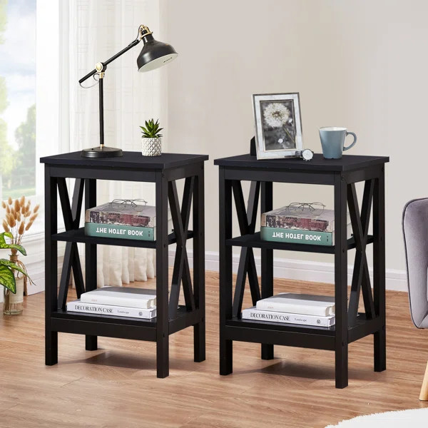 Lam 24.2'' Tall End Table Set (Set of 2) | Wayfair North America