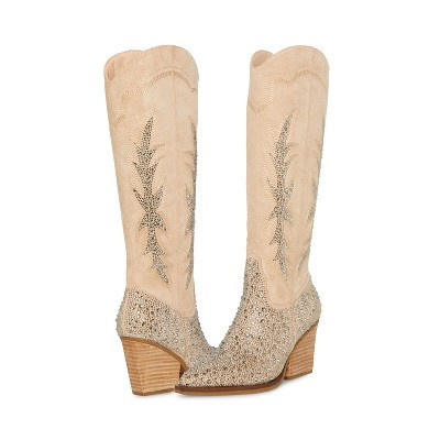 Madden Girl Apple Rhinestone Pull On Western Boot - 8.5 - SAND MULTI | Target