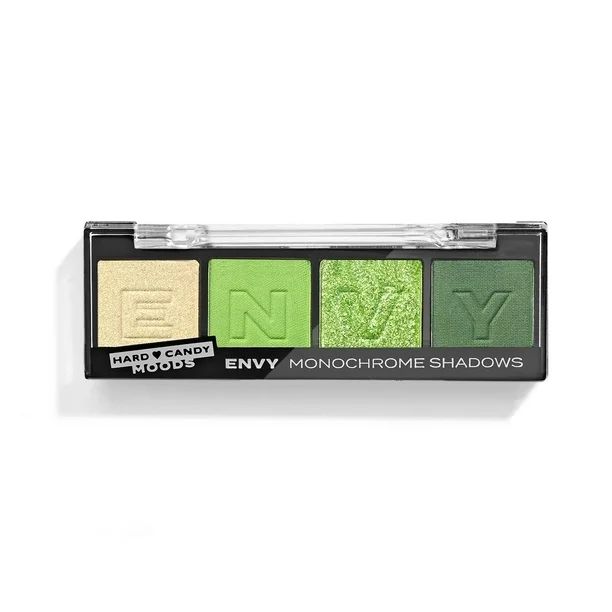 Hard Candy, Moods Shadow Palette, 4 Bold & Buildable Monochromatic Shades, ENVY, .10oz - Walmart.... | Walmart (US)