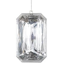 Vickerman 731994-8" Silver Rectangle Jewel Glitter Christmas Tree Ornament Assortment (2 Pack) (M... | Amazon (US)