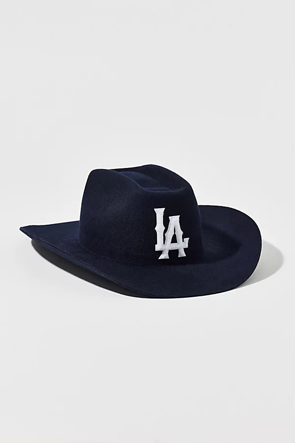 LA Angels Felt Cowboy Hat in Black, Women's at Urban Outfitters | Urban Outfitters (US and RoW)