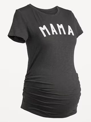 Maternity Graphic Side-Shirred T-Shirt | Old Navy (US)
