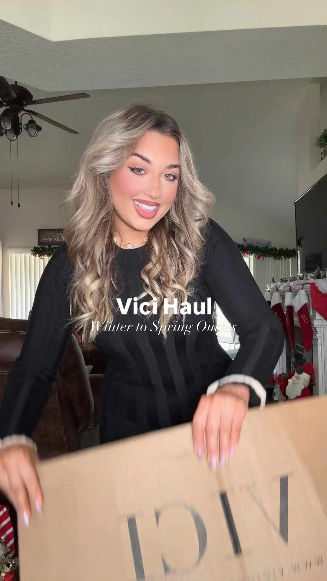 Vici haul winter to spring outfit ideas. 
Code NICOLEMADDIE35 for 35% off from 1/4 through 1/6! 

I’m wearing a size large in everything! 