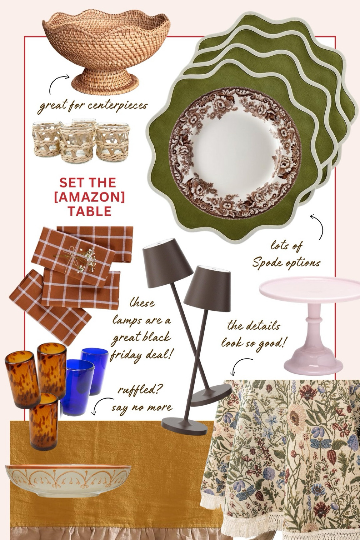 Set the (Amazon) Table

#LTKCyberWeek #LTKHome #LTKHoliday