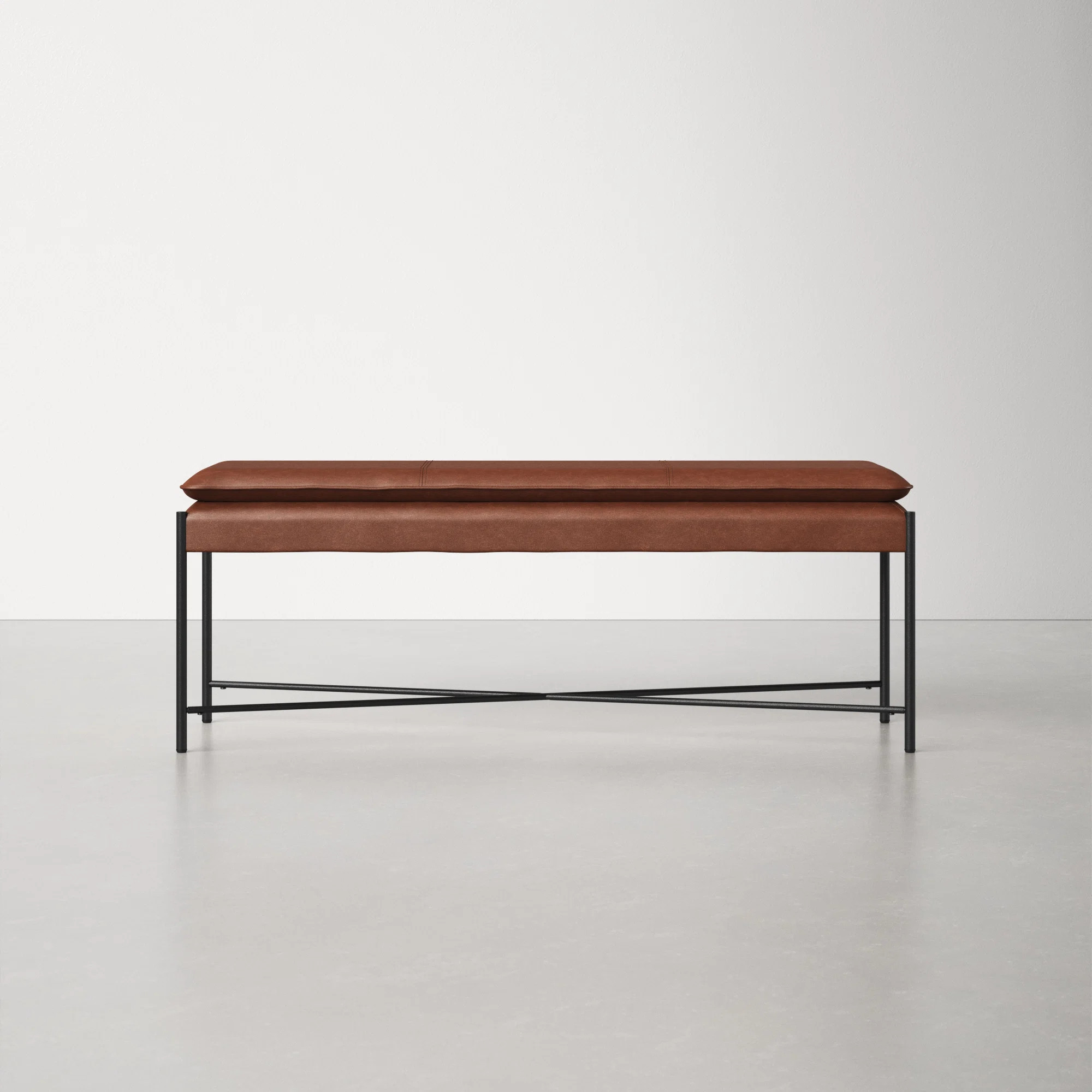 Braylon 50" Vegan Leather Bench | AllModern