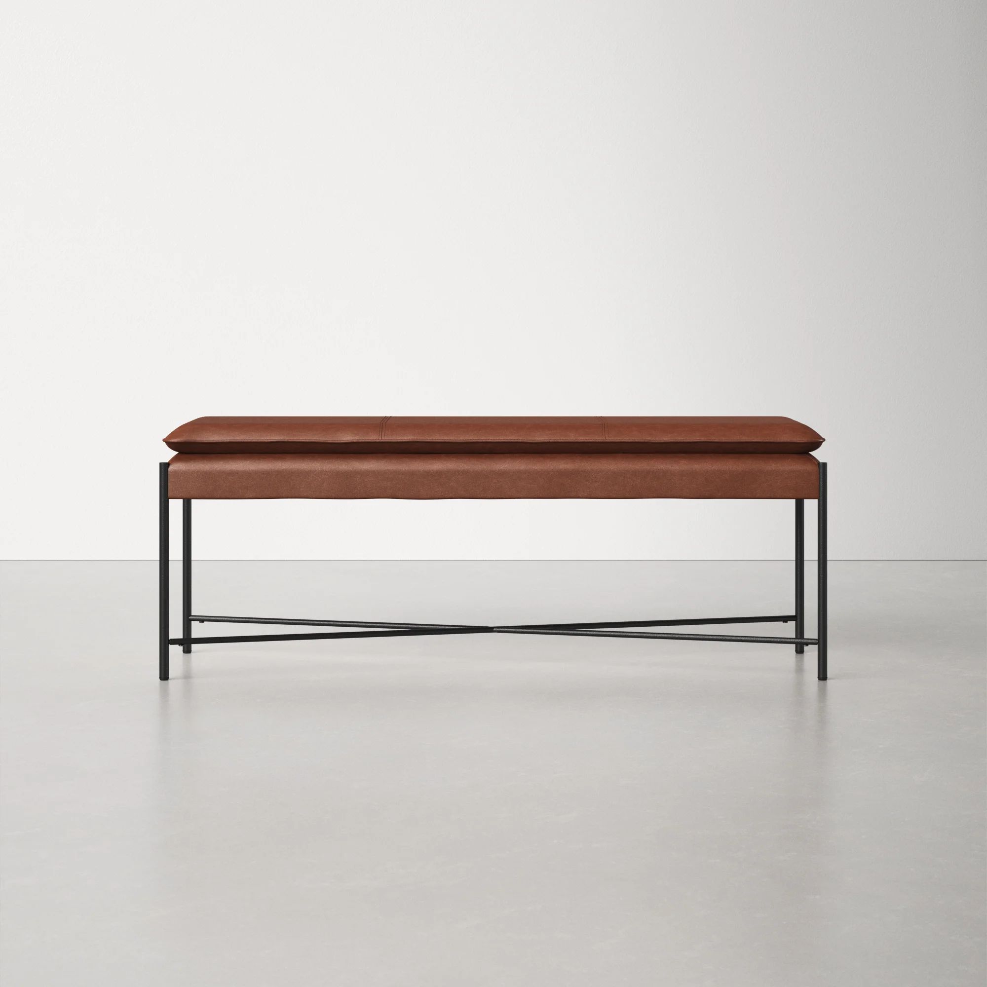 AllModern Braylon 50" Vegan Leather Bench & Reviews | Wayfair | Wayfair North America