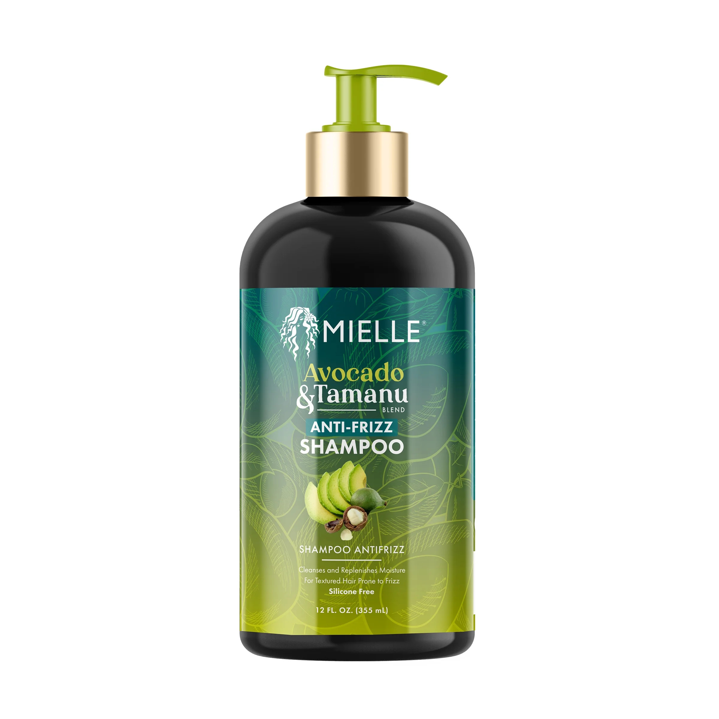 Mielle Avocado & Tamanu Anti-Frizz Shampoo 12oz | Walmart (US)