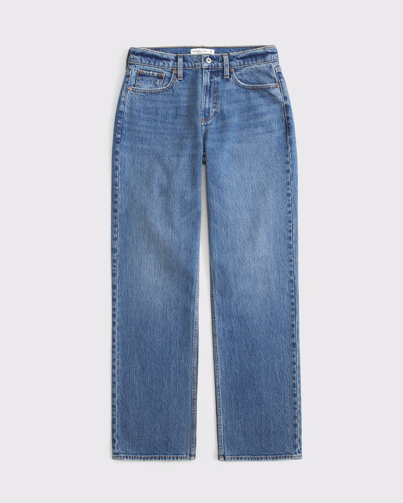 Curve Love Low Rise Baggy Jean | Abercrombie & Fitch (US)