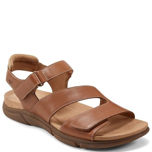 Easy Spirit Mavey Women's Sandal, 9 C/D US, Medium Brown | Amazon (US)