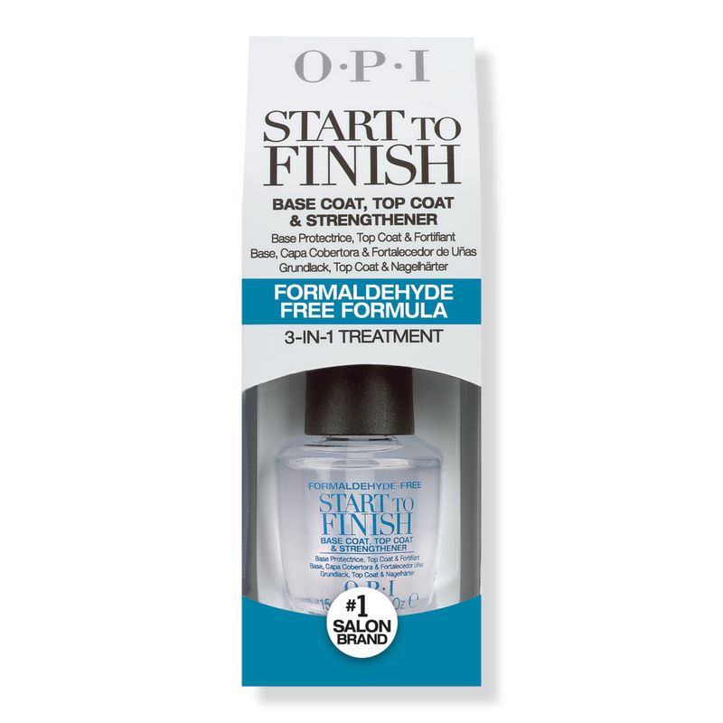 OPIStart To Finish Base Coat, Top Coat & Strengthener 3-in-1 Treatment | Ulta