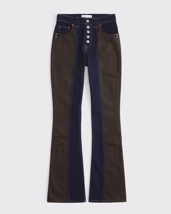 Curve Love High Rise Bootcut Jean | Abercrombie & Fitch (US)