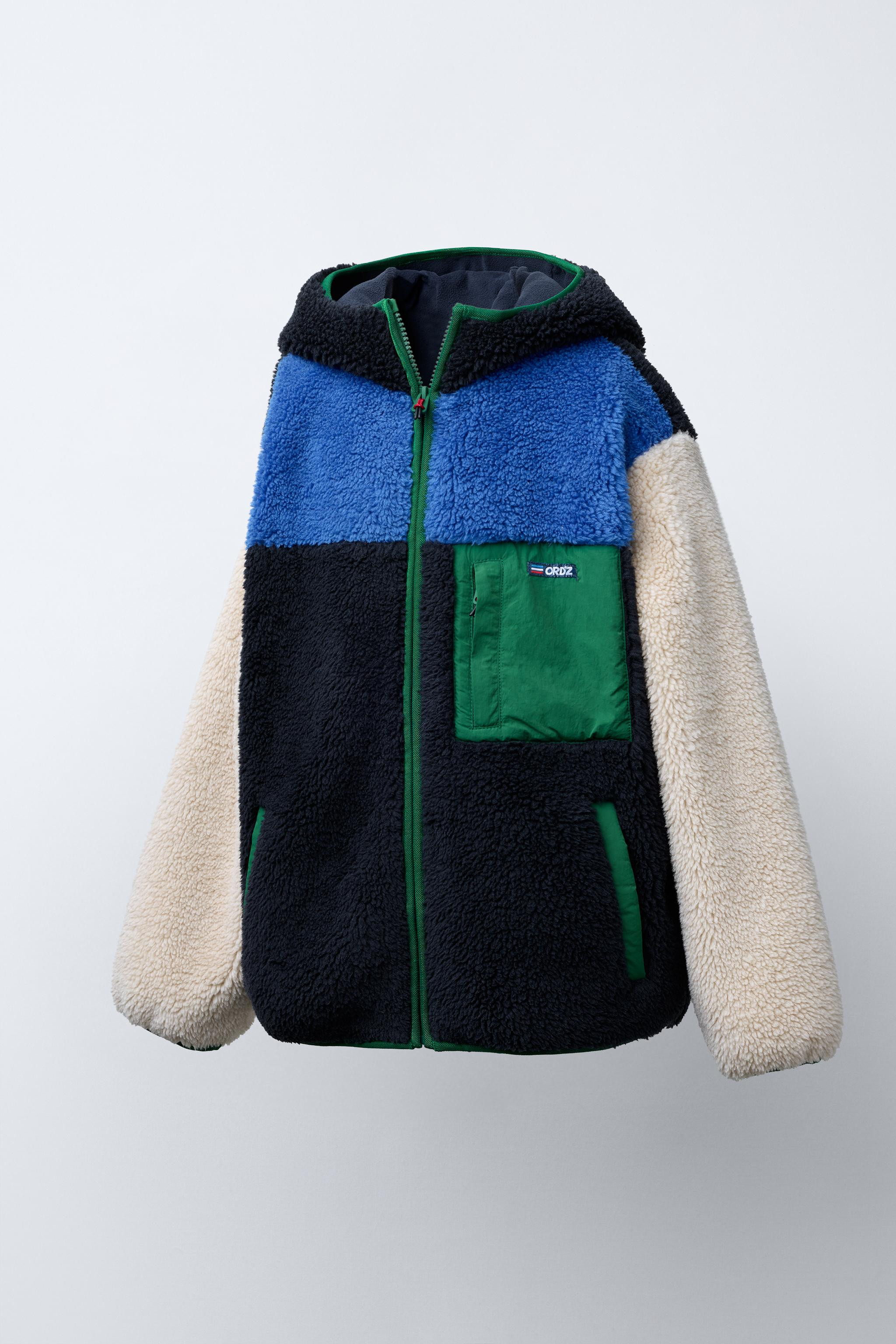 COLORBLOCK HOODIE FLEECE JACKET | Zara US