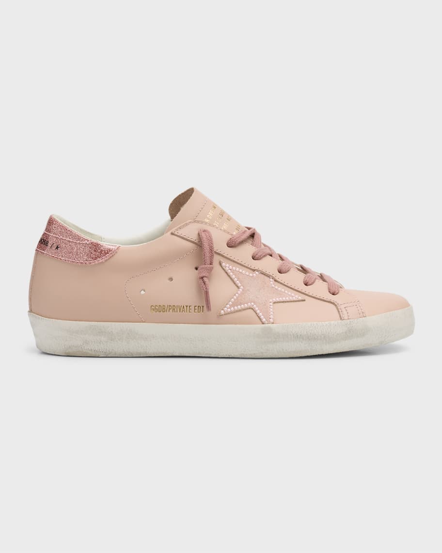 Golden Goose Superstar Leather Pearly Low-Top Sneakers | Neiman Marcus