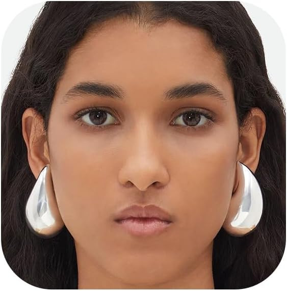 Extra Large Teardrop Earring Oversized Chunky Gold Teardrop Earings for Women Trendy Large Chunky... | Amazon (US)