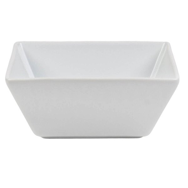 Super White Porcelain Hard Square Cereal Bowl, 6.5", sold by At Home | At Home