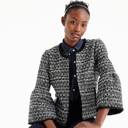 Petite lady jacket in sequin tweed | J.Crew US