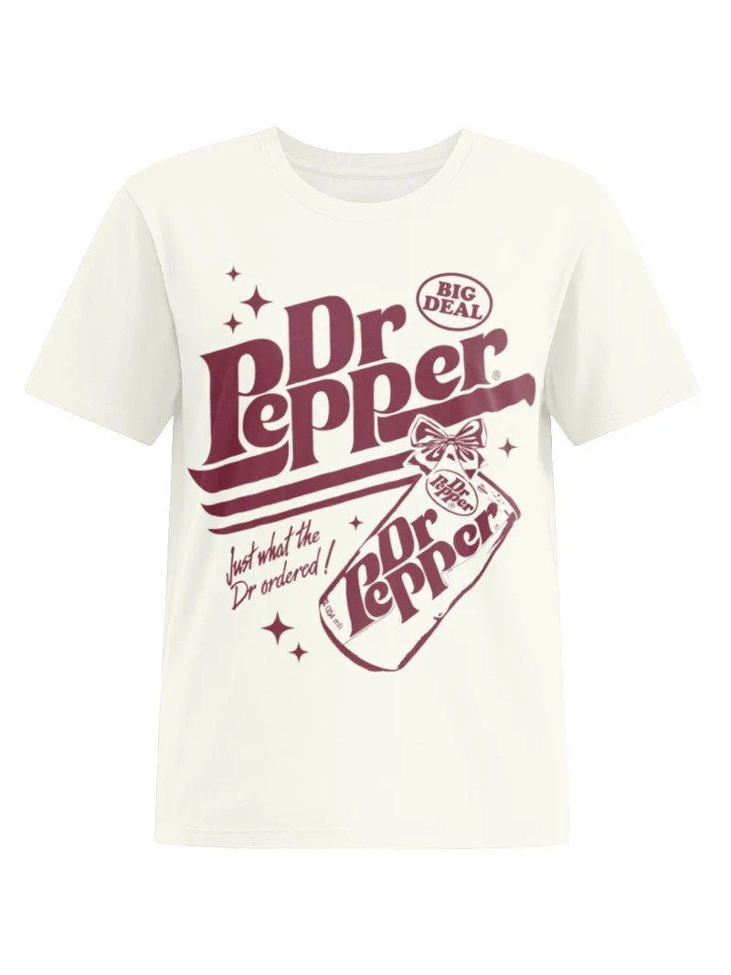 Dr Pepper Women's Graphic Tee with Short Sleeves, Sizes XXS-XXL | Walmart (US)