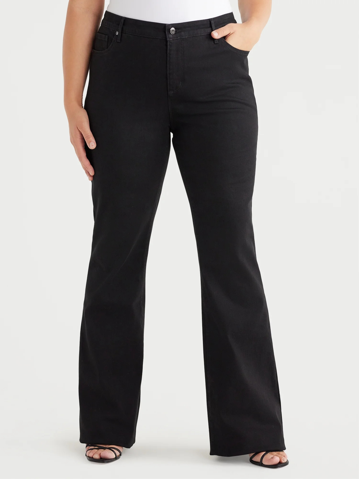 Sofia Jeans Women's and Women's Plus Melisa Flare High Rise Jeans, Sizes 00-28W | Walmart (US)