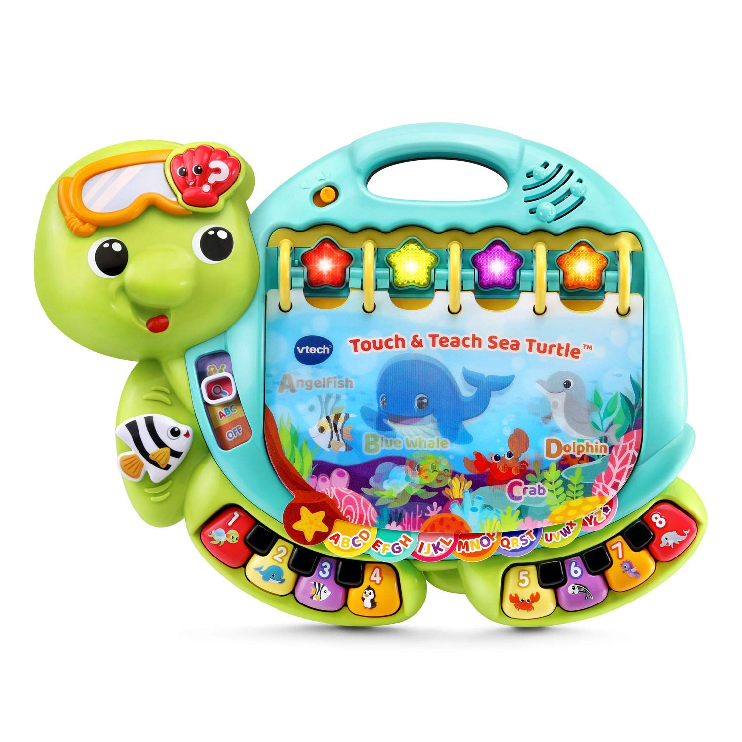 VTech Touch and Teach Sea Turtle Interactive Learning Book, Green | Amazon (US)