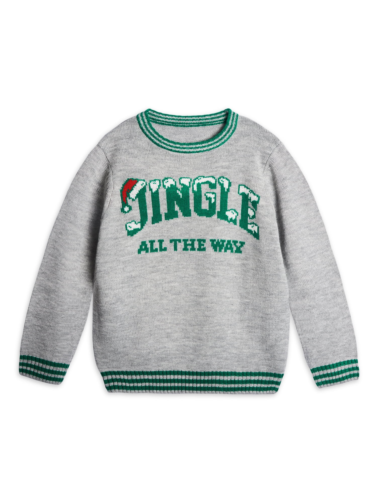 Holiday Time Big Boys Christmas Sweater, Sizes 4-18 - Walmart.com | Walmart (US)