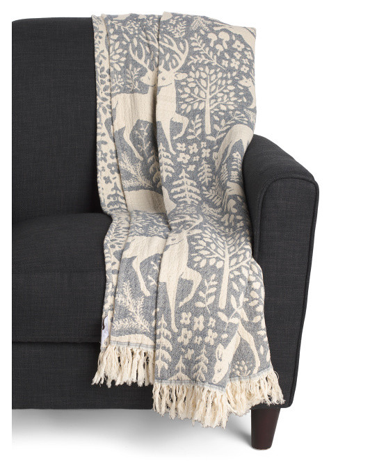 Made In Portugal Reindeer Throw | TJ Maxx
