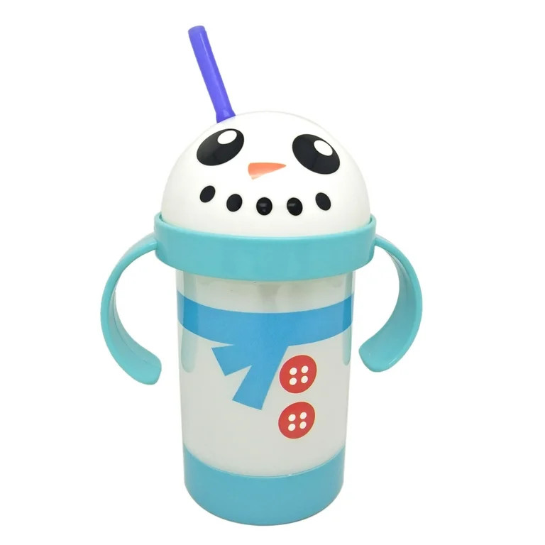 Light-Up Plastic Snowman Sippy Cup with Dome Lid and Straw, Blue, 16 fl oz, by Holiday Time | Walmart (US)