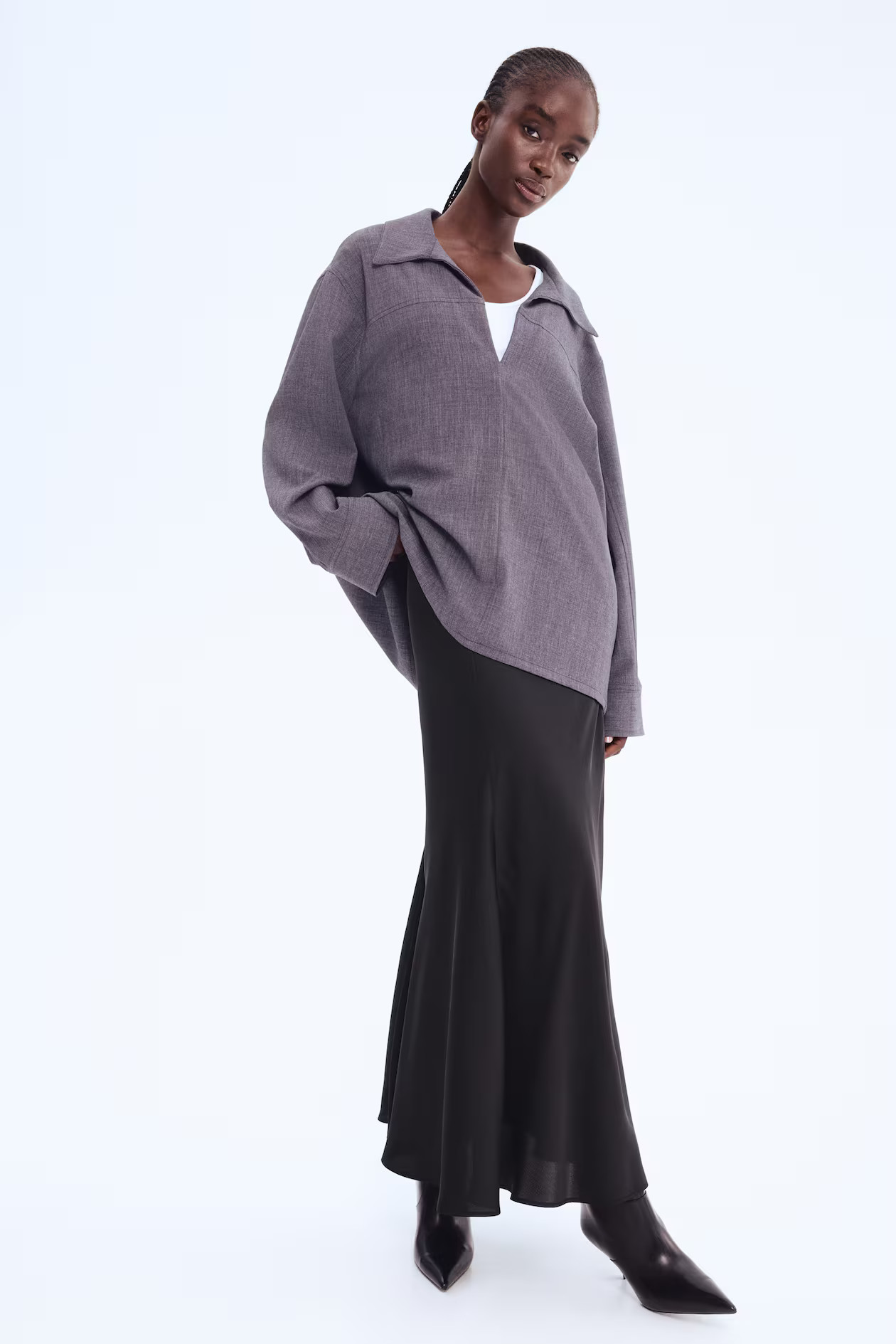 Satin maxi skirt | H&M (UK, MY, IN, SG, PH, TW, HK)