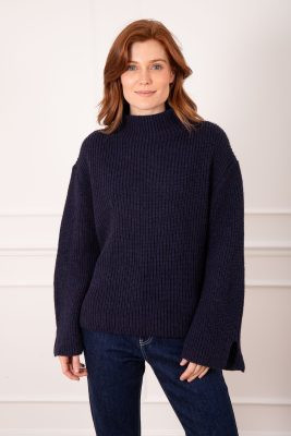 Nicola Funnel Neck Jumper (Navy) | My_Best_Friends_Wardrobe