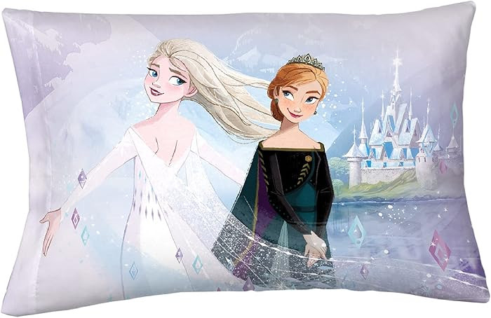 Disney Frozen 2 Kids Bedding Super Soft Microfiber Reversible Pillowcase, 20 in x 30 in, "Officia... | Amazon (US)