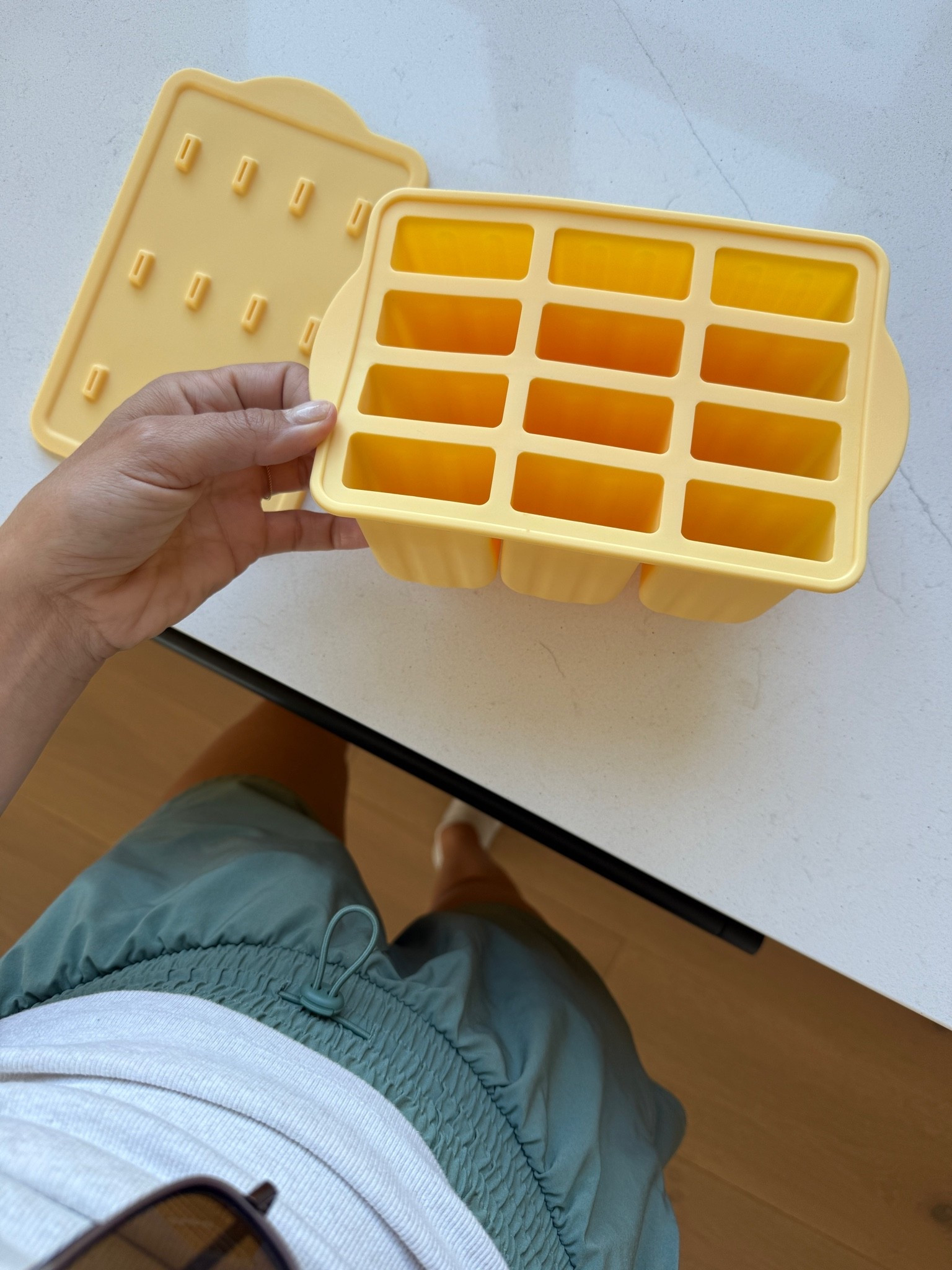 Summer popsicle molds! I basically make a smoothie with lots of healthy ingredients and pour into the popsicle molds and freeze for 4 to 8 hours!