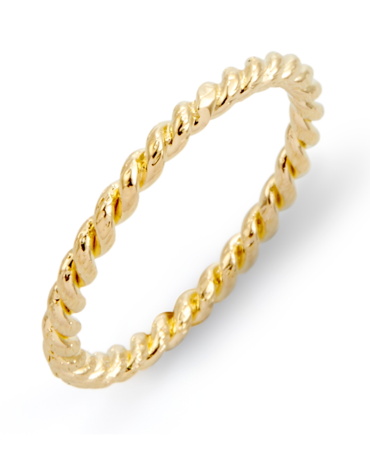 brook & york Liv Rope 14K Gold Plated Ring - Gold | Macy's