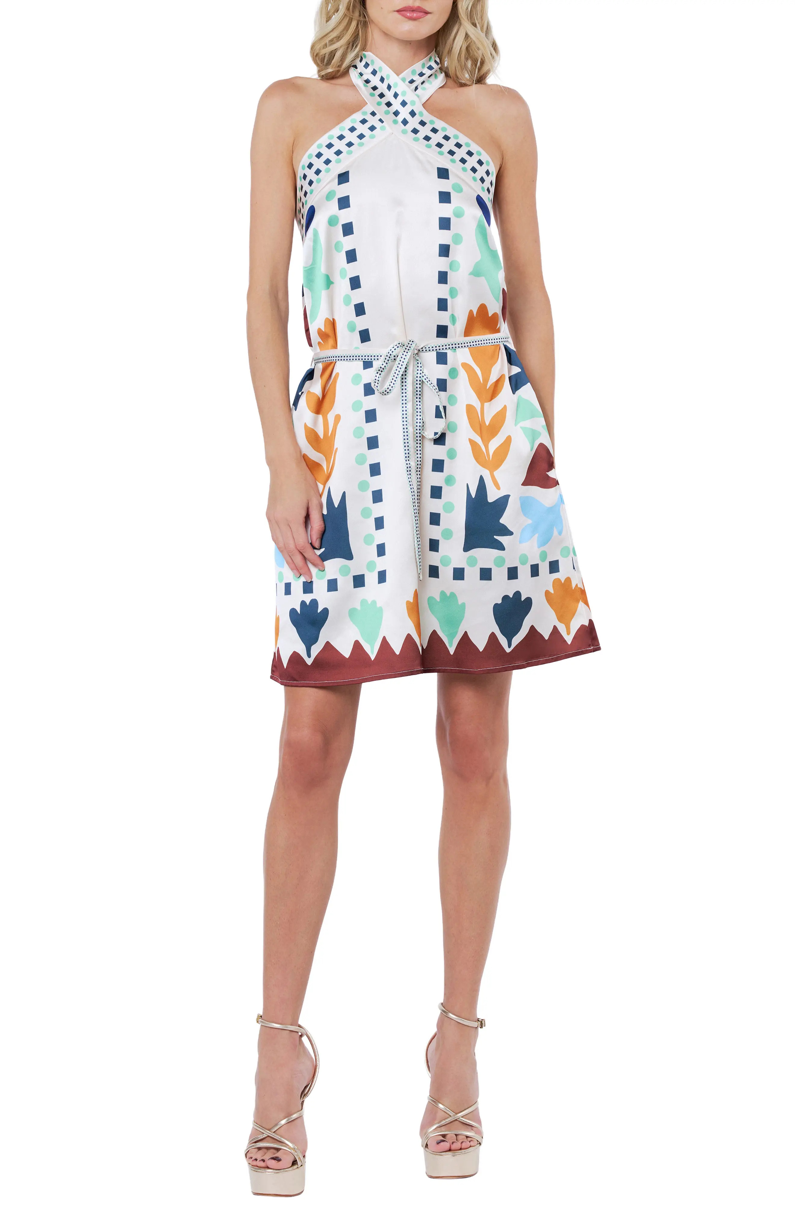 Lio Sleeveless Tie Waist Dress (Women) | Nordstrom | Nordstrom