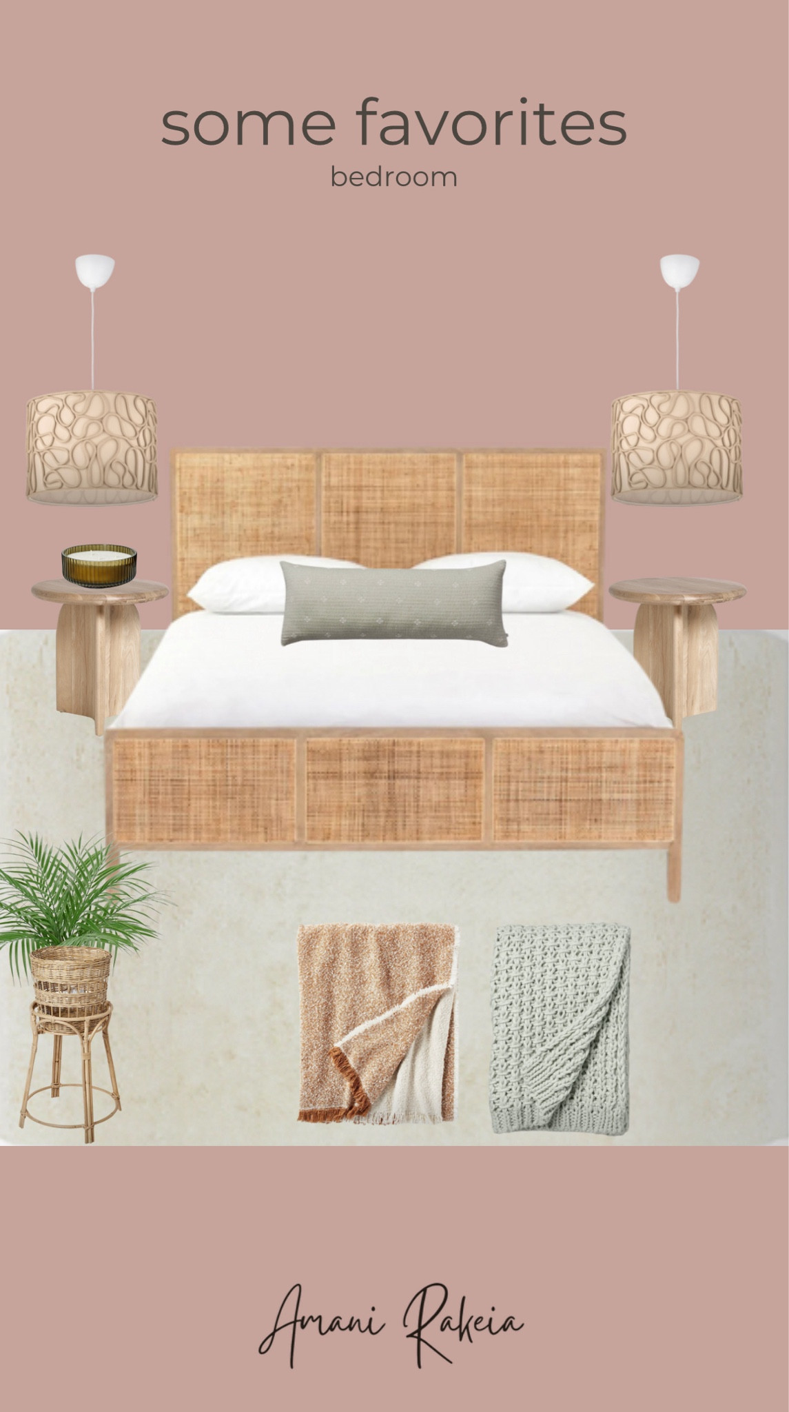 Some of my favorite pieces for the bedroom.



Bed, woven bed frame, organic bedroom , hanging pendant bedroom lights, side table, nightstand, candle, faux plant, indoor planter pot, throw blankets, throw pillows, bedroom rug

#LTKhome