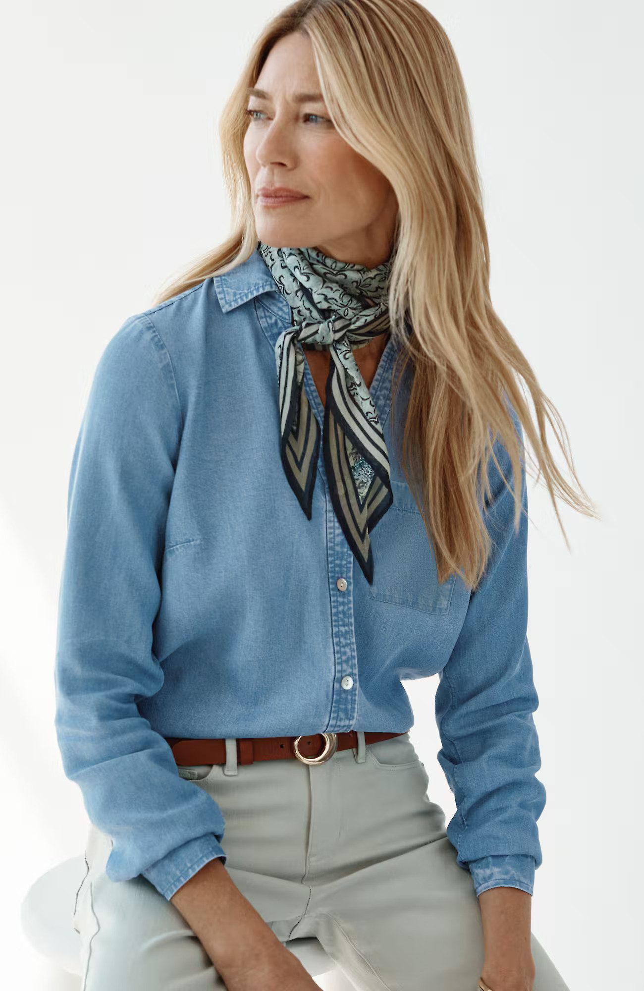 Indigo Tencel™ Lyocell Shirt | J. Jill