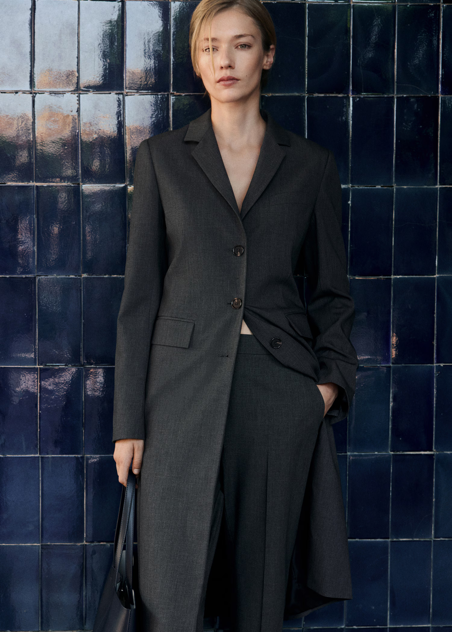 Long tailored coat - Women | MANGO USA | Mango (US/MX/AU)