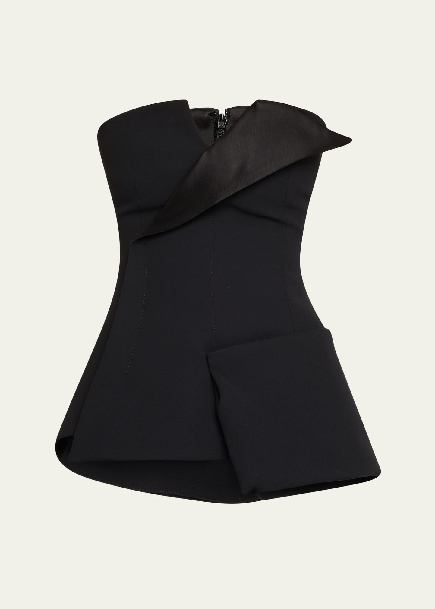 A.W.A.K.E. MODE Strapless Corset Tuxedo Top | Bergdorf Goodman