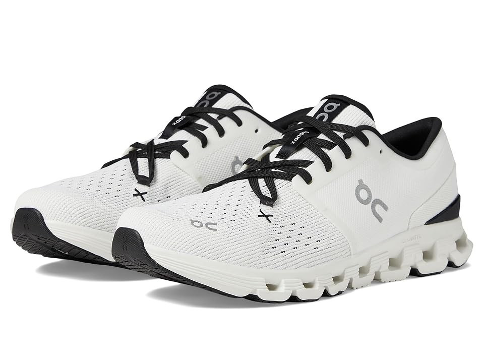 On Cloud X 4 Men's Shoes Ivory/Black : 8 M, Textile | Zappos