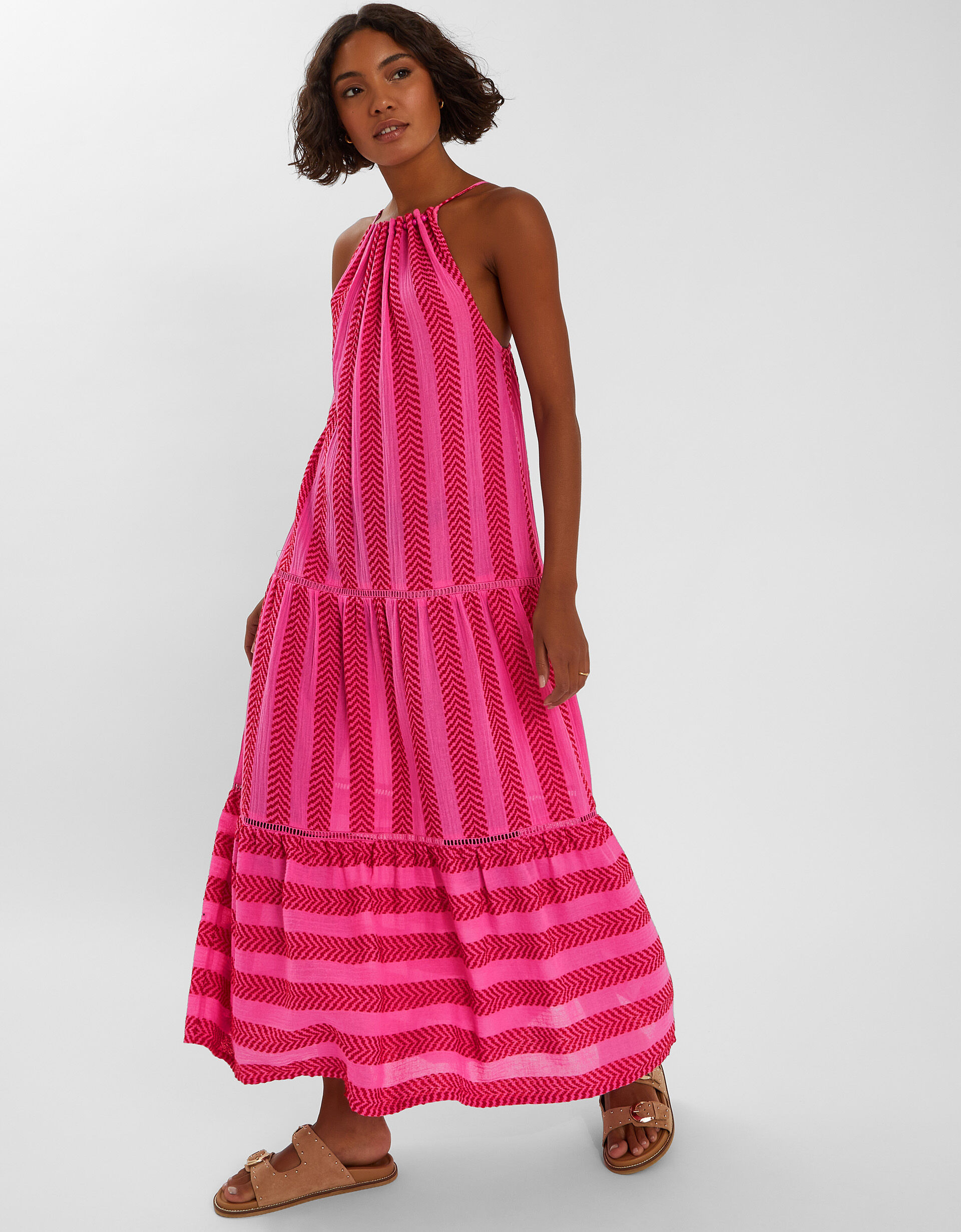 Sleeveless Jacquard Maxi Dress Multi | Accessorize (Global)