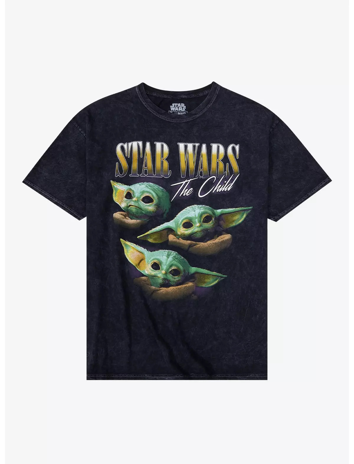 Star Wars the Mandalorian The Child Retro Portrait T-Shirt | BoxLunch