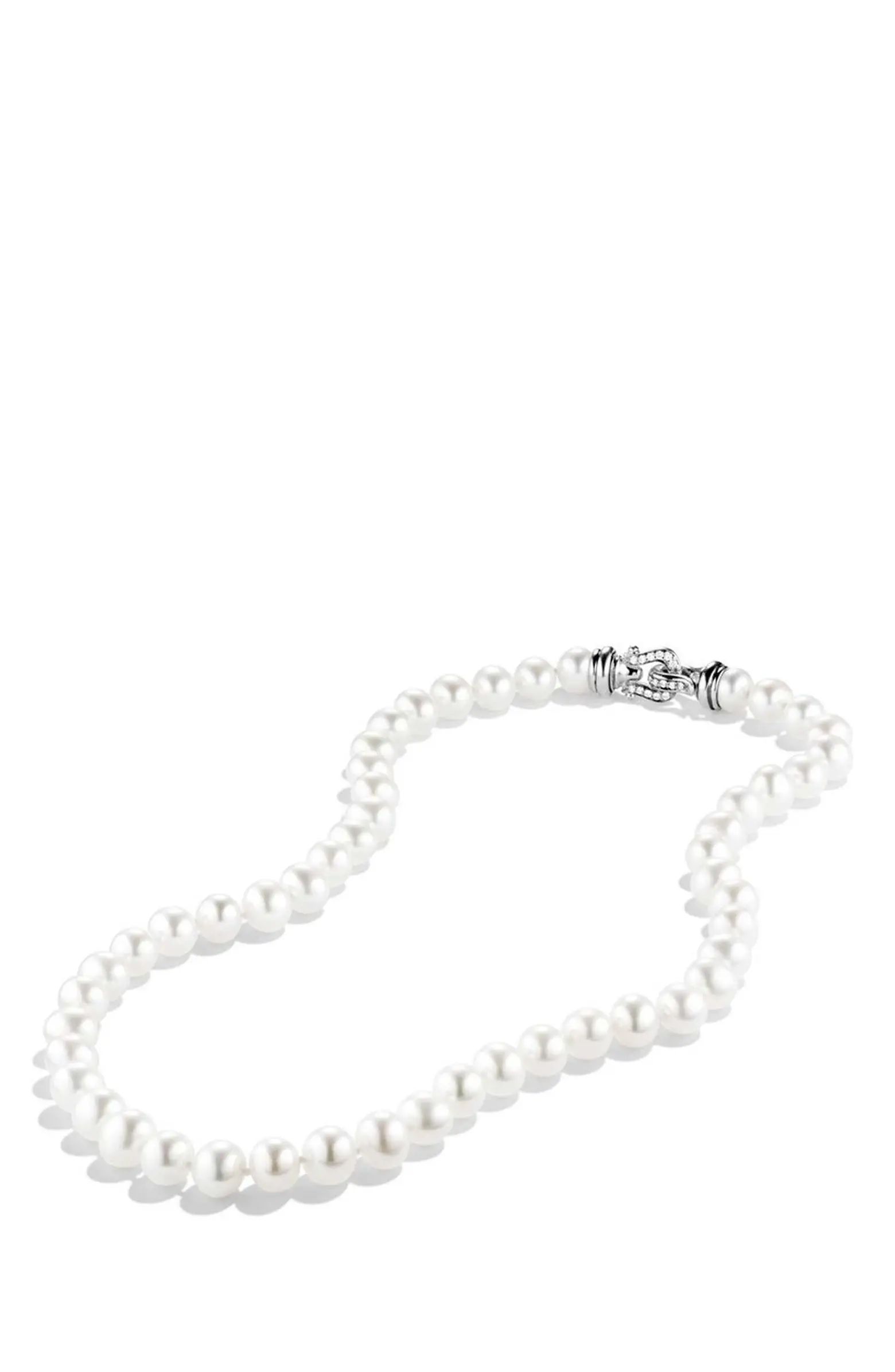 Pearl Necklace with Diamonds | Nordstrom
