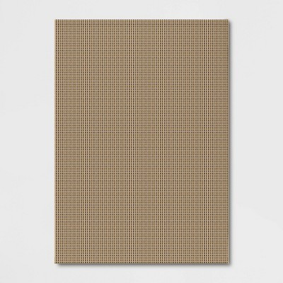 7'10"x10' Micro Grid Rectangular Woven Outdoor Area Rug Black/Beige - Threshold™ | Target