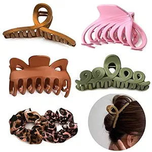 4 PCS Big Hair Claw Clips 4inch Nonslip Large Claw Clip for Women and Girls Thick Hair,Strong Hol... | Amazon (US)