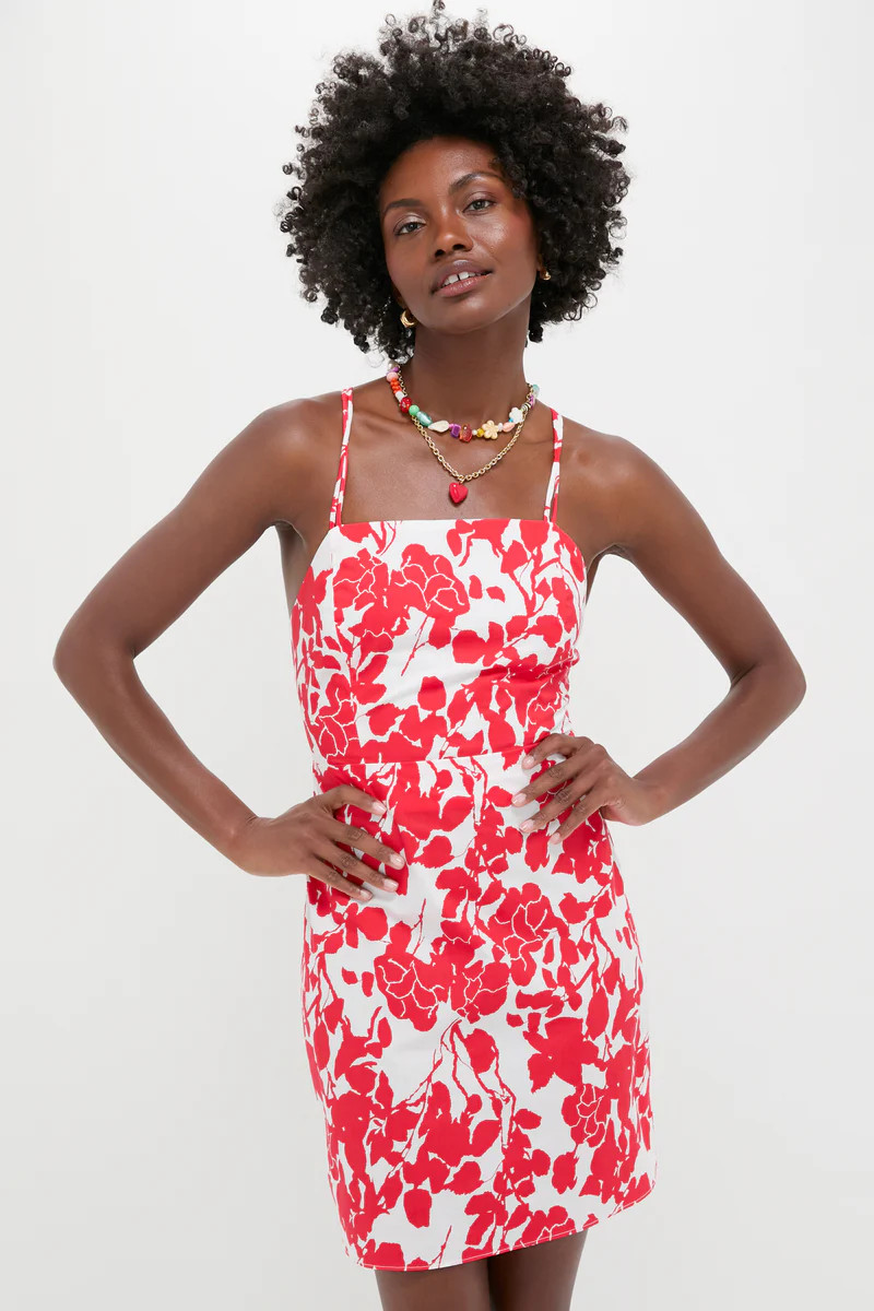 Red Floral Robbie Mini Dress | Tuckernuck (US)