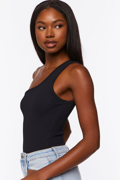 Ribbed One-Shoulder Bodysuit | Forever 21 | Forever 21 (US)
