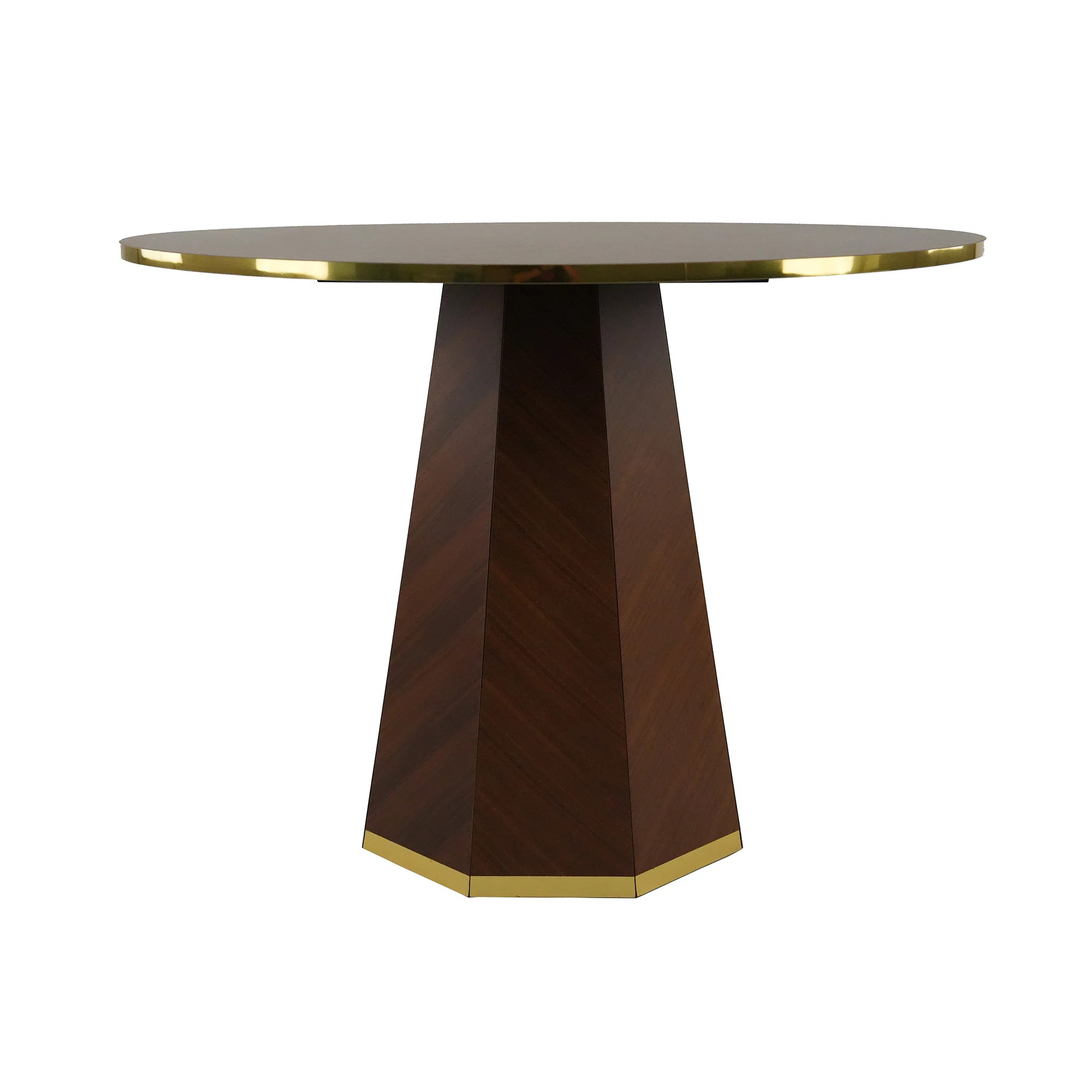 Round Dining Table With Trim, Glam Dining Table For Kitchen/Dining Room | Wayfair North America