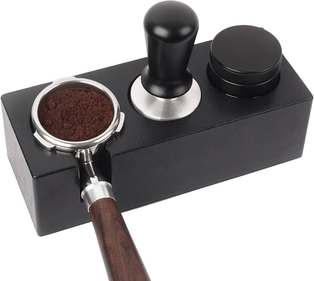 54mm-58mm Tamper Station Anti-Slip Espresso Black Tamping Stand Solid Holder for Portafilters, Ta... | Amazon (US)