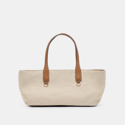 Clarina Shoulder Bag in Natural Canvas By Dolce Vita | DolceVita.com