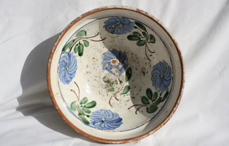 Antique Traditional Huge Hungary Clay Plate, Folk White Pottery, Antique Peasant Bowl - Etsy | Etsy (US)